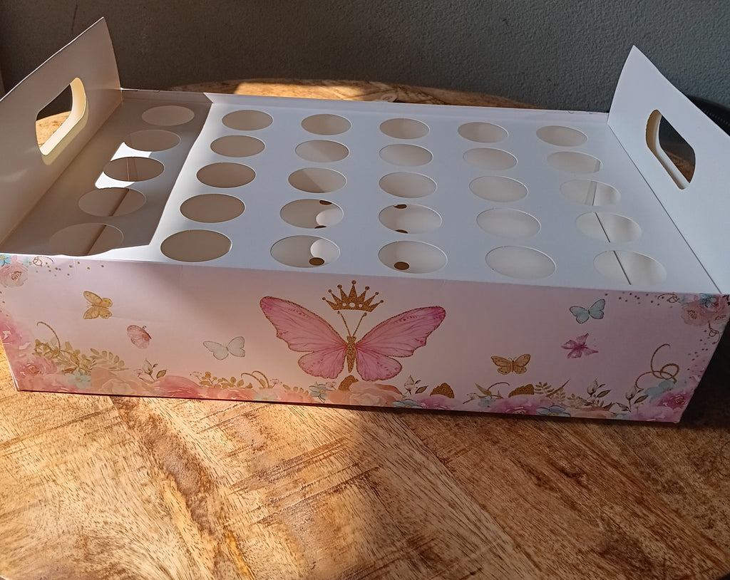 Vlindertray voor 30 puntzakjes