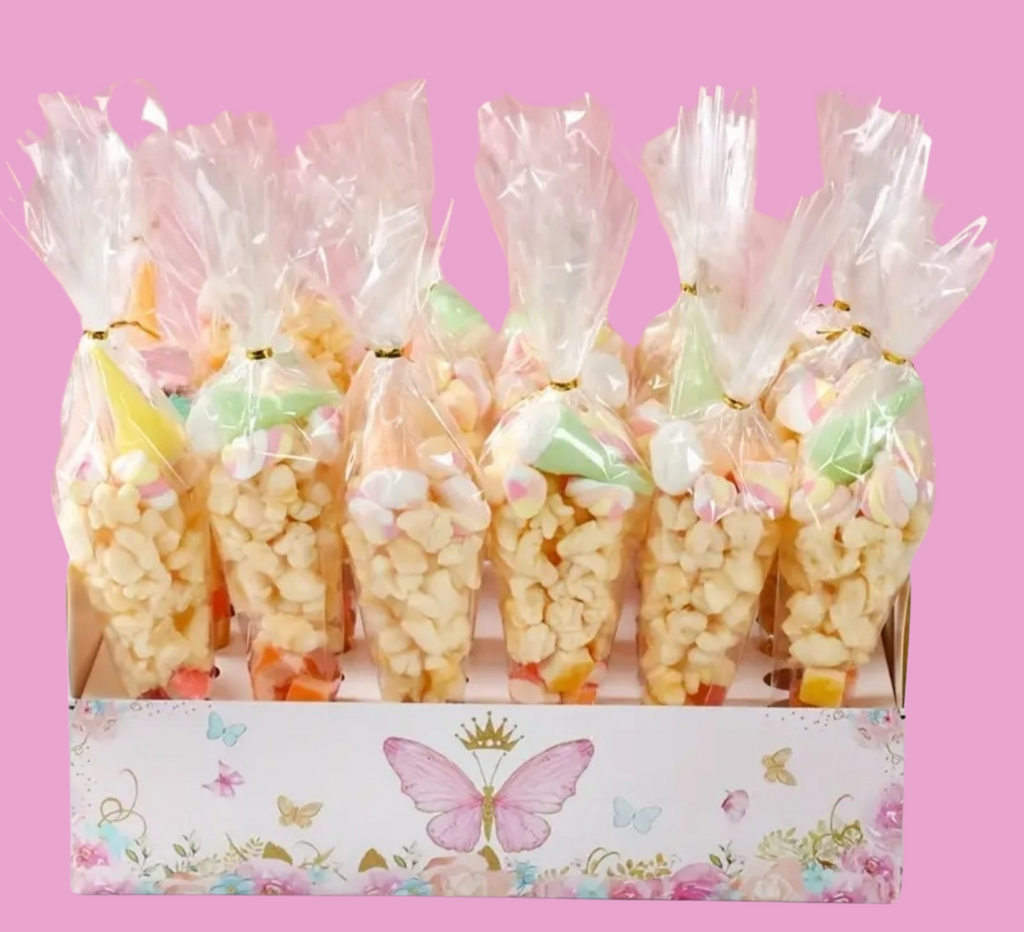 Vlindertray voor 30 puntzakjes