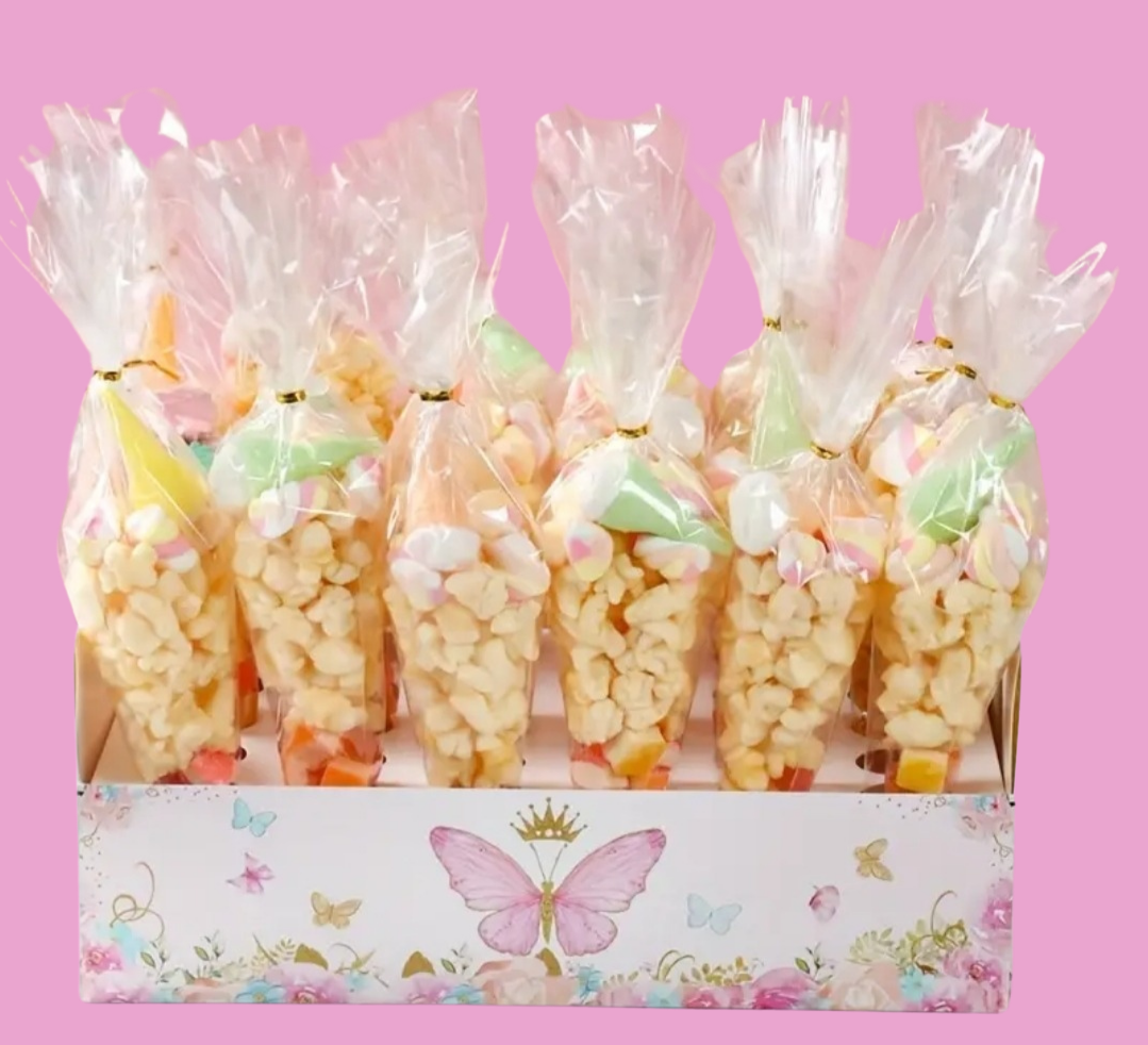 Vlindertray voor 30 puntzakjes
