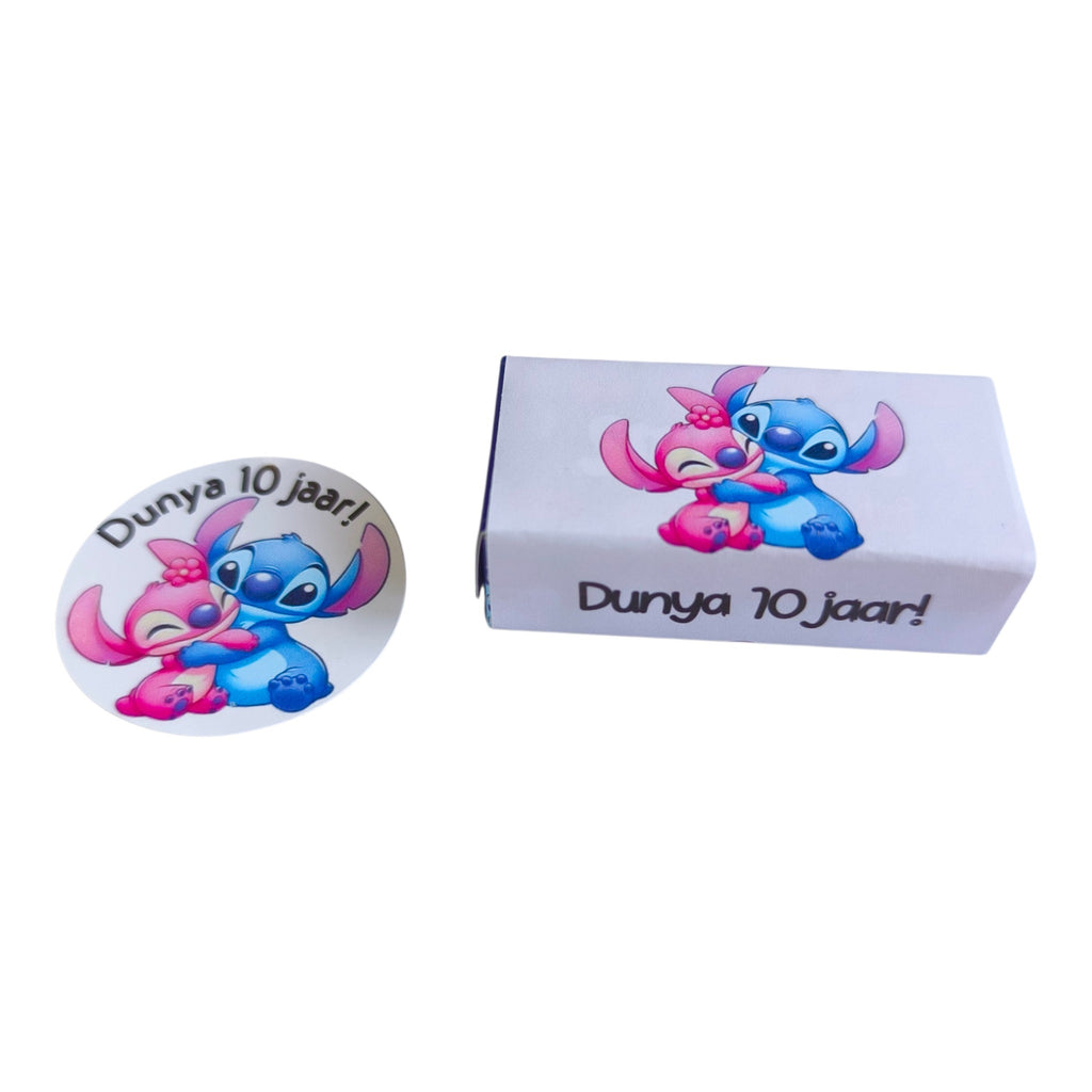 Traktatie | Blokzakje gevuld met Play-Doh | Doosje smarties of rozijnen | Met naam en leeftijd | verschillende thema's