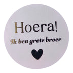 Geboorte Traktatie Meisje - Kant-en-Klaar Uitdeelcadeautje met Roze Geboortekoekje, Toeter en Confetti