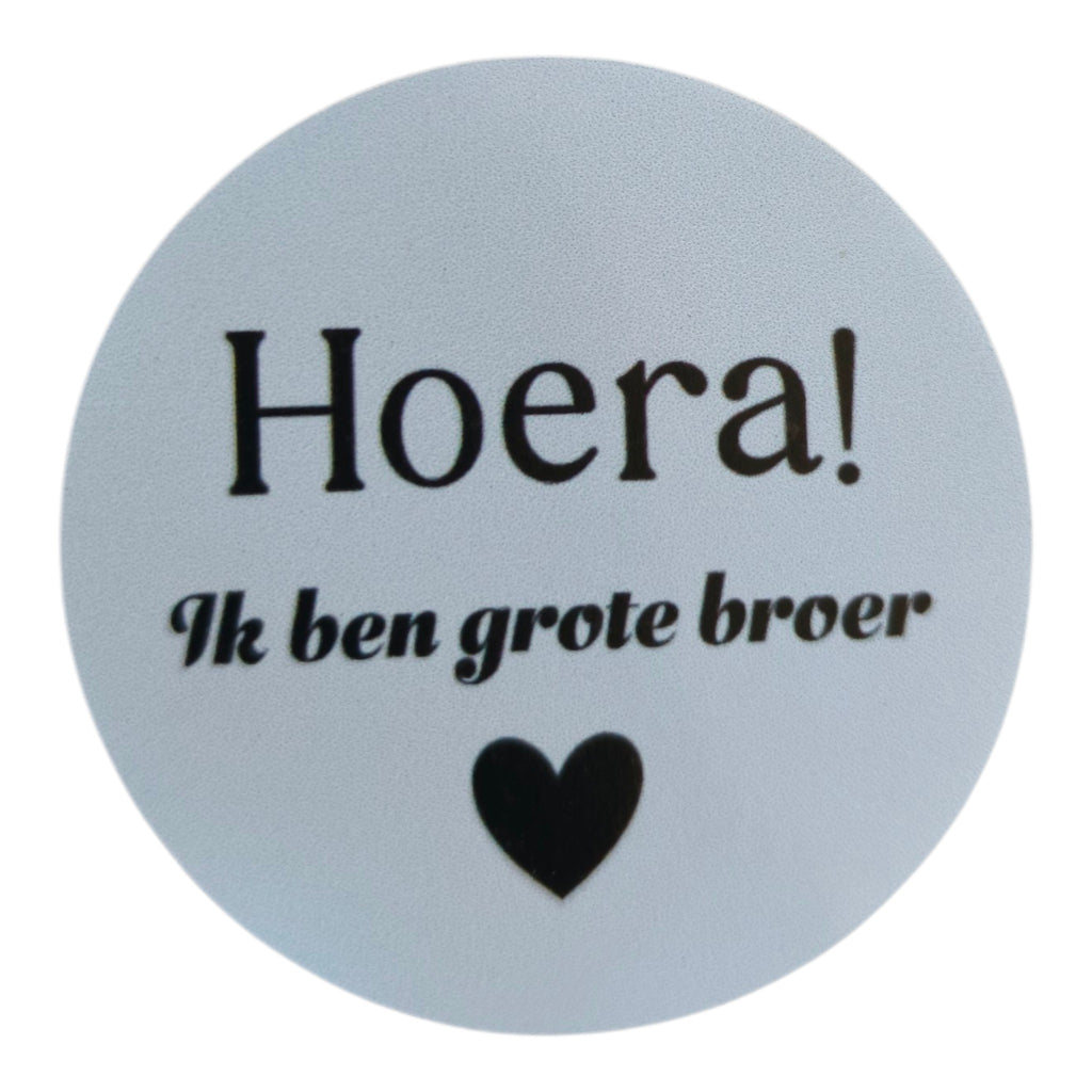 Geboorte koekje traktatie| koekje | ballon |Confetti | sluit sticker 4cm | een broertje! | Verschillende varianten
