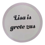 Geboorte Traktatie Meisje - Kant-en-Klaar Uitdeelcadeautje met Roze Geboortekoekje, ballon en Confetti -Gepersonaliseerd met naam