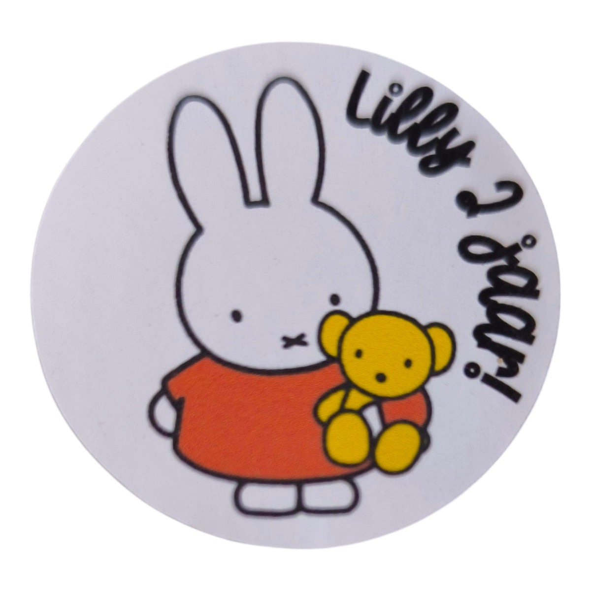 Blokzakje | Gevuld met 2 Ella's Kitchen mais sticks | Sluitsticker met naam | Goud lint | verschillende thema's